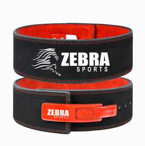 เข็มขัดรัดเอวหนังแข็งสีดำสำหรับฝึกแบบสควอทสำหรับยกน้ำหนักฟิตเนสป้องกันเอวแบบปรับแต่งโลโก้ได้ - Product Image 5