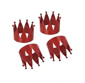 Rond de serviette le plus vendu de qualité supérieure lot de 2 pour les mariages hôtels dessus de table utilisation décorative anneaux de serviette en métal élégants - Product Image 5