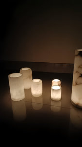 Juego de luces de té para alivio de la ansiedad, Base de piedra de ónix de alabastro brillante, herramienta de terapia sensorial de bajo precio, meditación y ayuda de enfoque para TDAH 2024 - Product Image 4