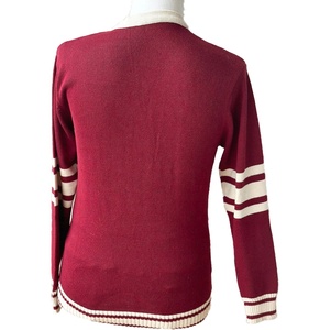 Alpha New Arrival Mohair High Quality Knitted Fraternity Cardigan Sweater <b>Custom</b> Logo Applique Embroidery Sweater Private label - Product Image 2