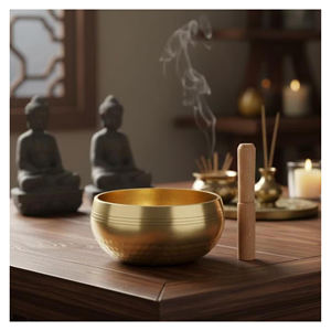 Cuencos Tibetanos de Acero Inoxidable Pulido para Meditación, Hechos a Mano por Artesanos Tibetanos para Yoga y Sanación con Sonido, Calma Profunda y Suavizante Mental - Product Image 3