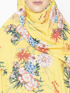 Instant Overhead <b>Shawl</b> Islamic <b>Women's</b> Cotton Clothing Muslim Printed Prayer Robe Long <b>for</b> Gown at Wholesale Price - Product Image 5