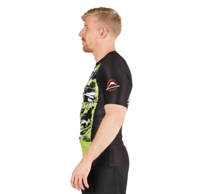 Hommes Rash Guard Anti-UV UPF50 Chemise de compression respirante à manches courtes et à séchage rapide pour la plongée MMA et Jiu Jitsu - Product Image 2