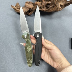 LHZW01 3.5 Inch D2 Steel Self Defence Pocket <span class=keywords><strong>Knife</strong></span> EDC G10 Handle Stone Wash <span class=keywords><strong>Clip</strong></span> Point Blade Bowie Survival Knives <span class=keywords><strong>Belt</strong></span> <span class=keywords><strong>Clip</strong></span> - Product Image 6