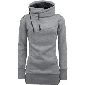 OEM Custom Logo Women's Oversized 100% Cotton <b>Fleece</b> <b>Hoodie</b> Heavyweight 450 GSM Breathable Anti-Pilling Winter Coat Front Logo - Product Image 1