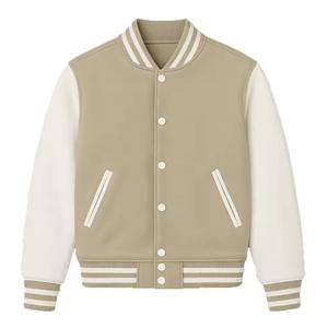 Nouveau Top Tendance Vente Chaude Pas Cher Prix Beaucoup De Couleurs Marque Personnalisée Plaine Vêtements Pour Étudiants Universitaires Coton Baseball Varsity Vestes - Product Image 6
