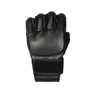 Gants de grappling MMA en cuir PU durable de marque ZIWA, personnalisables avec logo, demi-doigts, ajustables pour la fermeture - Product Image 2