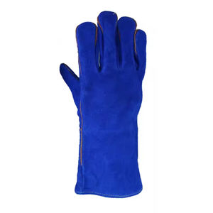 Fournisseur OEM Prix bon marché Gants de soudeur en cuir de vachette Gants de travail de sécurité résistants à la chaleur Protection des mains Gants de soudage de travail - Product Image 3