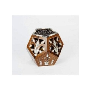 Bandejas de Servicio de Madera con Incrustaciones de Hueso en Forma de Estrella, Hechas a Mano, de la Mejor Calidad, Certificadas por EPCH, Multicolores, 30x20x5cm, para Hoteles - Product Image 6