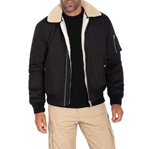 Veste de vol pour hommes coupe-vent chaude pour l'hiver manteau épais et authentique coupe-vent rembourré veste de baseball surdimensionnée pour hommes - Product Image 1