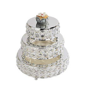 Soporte de pastel de oro para decoración interior, diseño de acabado para mesa de boda y fiesta, herramientas de decoración de pasteles - Product Image 5