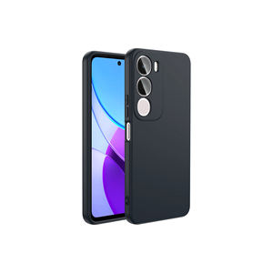 Coque de protection arrière antichoc en silicone liquide premium MSRA Mara Slim Fit pour Vivo Y19S - Noir - Product Image 1
