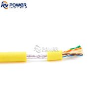 Cable de Conexión Submarino para ROV, Verde, 2x18AWG+1x2x24AWG, para Drones Submarinos