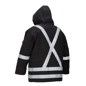 Chaqueta protectora de seguridad fluorescente para equipos de construcción y carreteras Chaqueta de trabajo de seguridad duradera fabricada en Pakistán. - Product Image 2