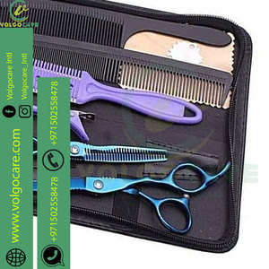 Ciseaux de Salon de coiffure professionnel de haute qualité ciseaux de coupe de cheveux pour femmes hommes animaux de compagnie ensemble sain avec pointe de lame tranchante - Product Image 6