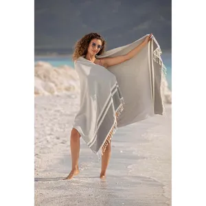 Sydney Turkish Peshtemal Beach Towel 80% Cotton 20% Bamboo Wholesale Custom Private Label Bath towel Quick Dry Towels