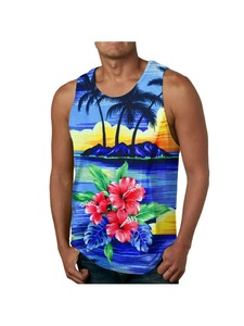 High Quality Polyester Sublimated <b>Tank</b> <b>Top</b> <b>for</b> <b>Men</b> 100% Polyester Undershirt Custom Design - Product Image 3