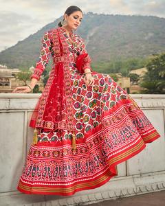 ชุดคลุม Anarkali สำหรับงานแต่งงานและงานปาร์ตี้สำหรับผู้หญิง - Product Image 4