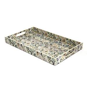 Bandeja de Servicio de Madera de Estilo Premium, Ecológica, Portátil, Acabado Pulido Sólido, Esmalte de Alta Calidad, Decorativa, para Catering y Hogar - Product Image 4