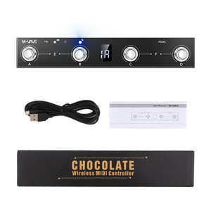 Controlador de pie <span class=keywords><strong>MIDI</strong></span> portátil, Control Pedal DE APLICACIÓN DE, controlador <span class=keywords><strong>MIDI</strong></span> inalámbrico BT de Chocolate, recargable - Product Image 4