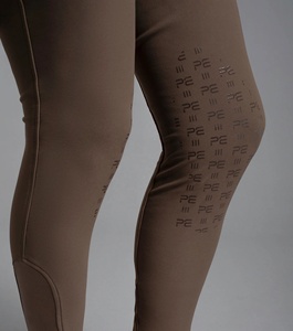 กางเกงขี่ม้าสตรีแบบสั่งทำพิเศษ ขายดี OEM แบบเต็มตัว ซิลิโคนกันลื่น สำหรับขี่ม้า ผ้ายืด/ไนลอน ลายเสือดาว มีเชือกผูก - Product Image 3