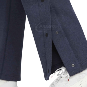 กางเกงแทร็คสตรีทแวร์ผู้ชายสั่งทำพิเศษ ผ้าแคนวาสคอตตอน 100% กางเกงวอร์มฮิปฮอปทรงขาบานแบบซ้อนทับ ทรงหลวม ระบายอากาศได้ดี กันน้ำ - Product Image 3