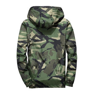 Chaquetas cortavientos para hombre, chaqueta informal de camuflaje con capucha de primavera, ropa de calle para hombre, ropa deportiva de Hip Hop, chaqueta de camuflaje - Product Image 2