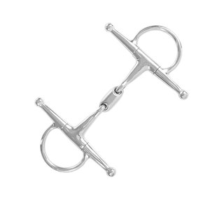 Filete de caballo de acero inoxidable con broca de doble articulación de mejilla completa | Tachuela de entrenamiento ecuestre equipo de equitación duradero - Product Image 6