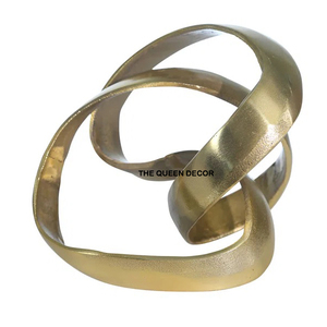 Aluminum Metal Unique Shape <b>Gold</b> Plated Modern <b>Sculptures</b> From India Fancy Style Hot Selling Excellent Quality - Product Image 1