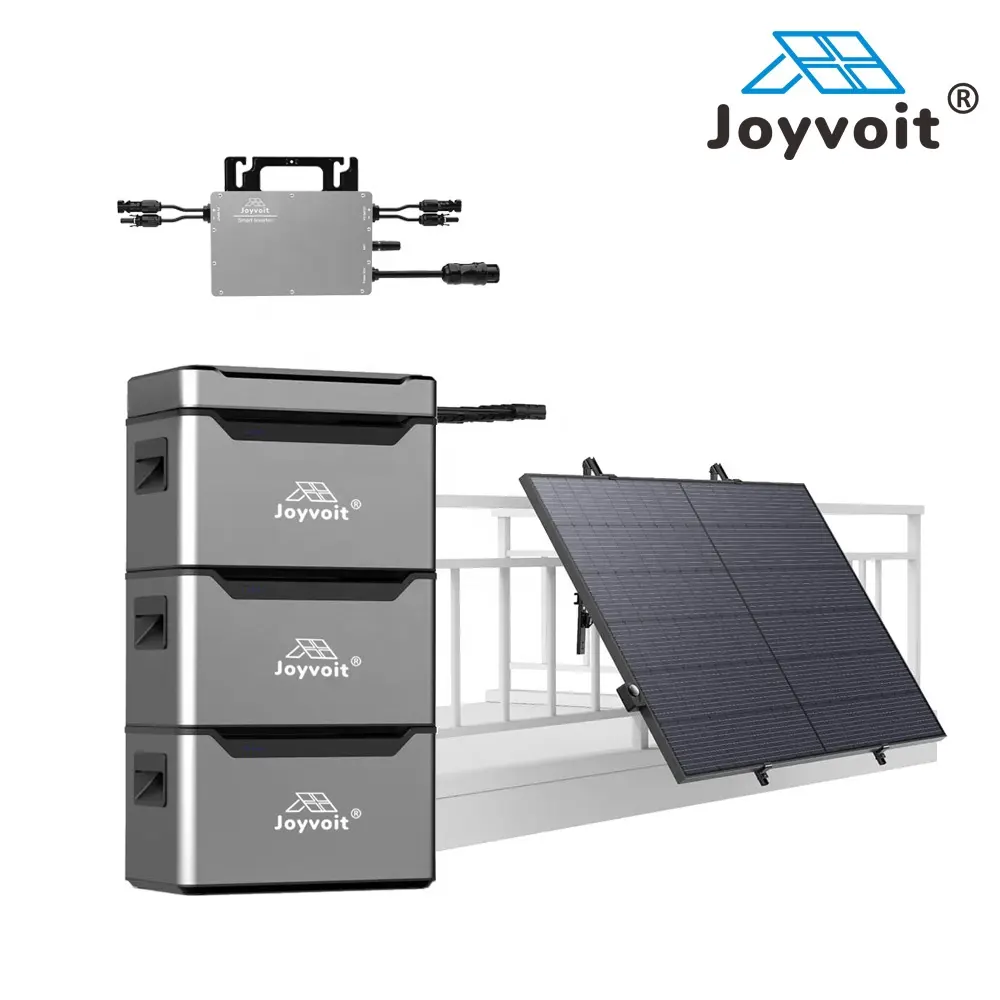 Residential MESS Solar Solution with Lithium batteries and Flexible solar panels Micro Inverter Solar Balcony System