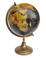 Support en bois et marbre, Globe du monde en métal, pour bureau, Globe de décoration de Style moderne, pour la maison, cadeau de noël