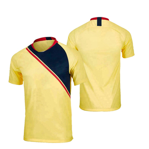 Maillot de football en maille polyester à manches courtes pour homme, style hip-hop surdimensionné avec logo, service OEM d'été - Product Image 2