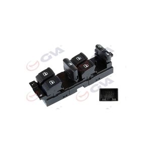 สวิตช์เปิดหน้าต่างด้านซ้ายสำหรับกอล์ฟ IV สำหรับปุ่มล็อคกลางสี่ทางของพาสต้าสวิตช์อัตโนมัติ - Product Image 1