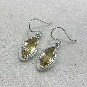 Women's Cute 925 <b>Sterling</b> <b>Silver</b> Earrings with Citrine Cut Indian Fashion Wholesale Jewelry Elegant Style <b>Silver</b> Jewelry - Product Image 3