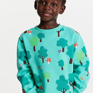 100% coton naturel enfant en bas âge garçons ensemble de vêtements enfants deux pièces survêtement enfants robe de nuit vêtements d'hiver survêtement - Product Image 2