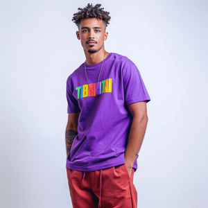 Heavyweight 250GSM Printing Vintage <b>T</b>-<b>Shirt</b> 100% Cotton Drop Shoulder Oversize Casual Loose Fit with Custom Logo Printing - Product Image 2