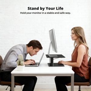 Heavy Duty Ergonomic Height <strong>Adjustable</strong> <strong>Computer</strong> Monitor <strong>Riser</strong> for Desk Work - Product Image 6