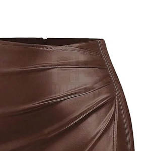 Faldas Plisadas de Cuero Genuino para Mujer, Tela Suave y Transpirable, Ajuste Cómodo, Estilo Moderno para Fiestas - Product Image 6