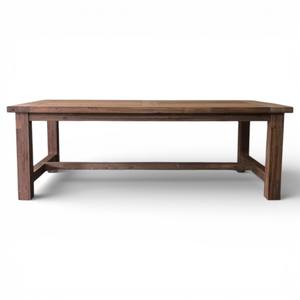 Table de salle à manger d'extérieur en teck recyclé certifiée SVLK, grande, 10 places, durable, bois récupéré, jardin, hôpital, extérieur - Product Image 1