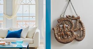 Tentures murales en métal om ganesha idole statue murale en métal pour décoration murale décoration de porte ou cadeau pour quelqu'un - Product Image 5