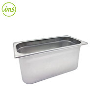 IMS 1/3 Größe Silber Edelstahl Gastronorm Buffet-Server Warmhaltebehälter 6-5/8 Quart Fassungsvermögen Maßgefertigt für Restaurants