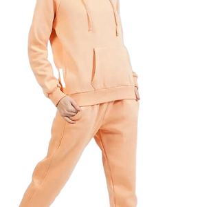 ชุดวอร์มผ้าฟลีซคุณภาพสูง ทรงหลวม สำหรับผู้หญิง ชุดออกกำลังกาย 2 ชิ้น สีพื้น เรียบหรู ระบายอากาศได้ดี รุ่นปี 2026 - Product Image 1