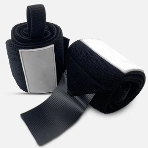 Correas de Muñeca para Levantamiento de Pesas de Algodón Resistente Personalizadas con Diseño Antideslizante, Ligero y Transpirable y Logotipo Personalizado - Product Image 1