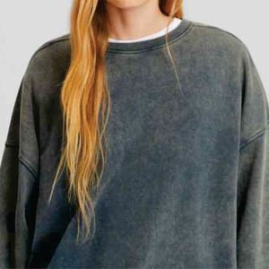 Sweat à capuche décontracté à manches longues multicolore de meilleure qualité pour femmes Sweat-shirt ample en coton brossé pour femmes - Product Image 4