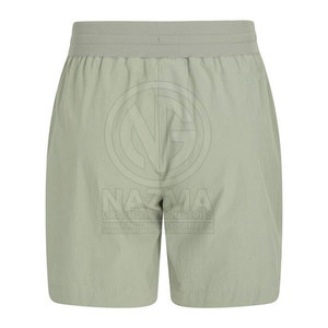 Wholesale High Waist <b>Drawstring</b> Casual Breathable Pakistan Made Women's Shorts Solid Color Customized Latest Style - Product Image 4