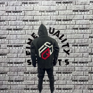 Chándal de Jogging lavado con ácido de gran tamaño personalizado para hombre, Sudadera con capucha bordada desgastada, conjunto de pantalones de chándal para chándal de invierno - Product Image 3