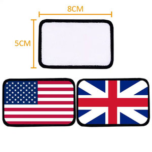 Hesus bricolage patchs vierges personnalisés pour sublimation décorations de sport brodées à repasser 3D avec caoutchouc et tissu avec logos - Product Image 6