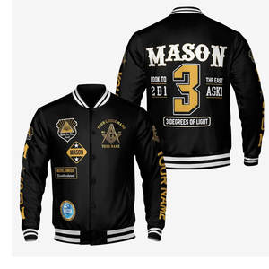 Chaqueta Masónica Personalizada con Letras Bordadas, Regalo de Francmasonería, Chaqueta Masónica con Bordado Personalizado - Product Image 1