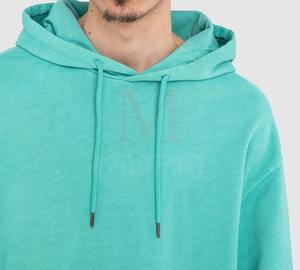 เสื้อฮู้ดสวมหัวแบบสวมหัวของผู้ชายมาใหม่ล่าสุดผ้าฝ้าย100% ผสมสไตล์ฤดูหนาวสีล้วนย้อมสีล้วนล้วนมีเชือกกระเป๋ากำหนดได้เอง2025 - Product Image 2