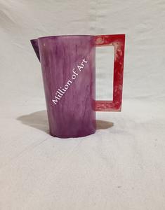 เหยือกใส่น้ำทำจากยางเรซินขนาดใหญ่สำหรับใส่เครื่องดื่มในร้านอาหารและที่ใช้ในบ้านกำหนดโลโก้ได้เองสำหรับกาต้มน้ำและเหยือกนม - Product Image 4